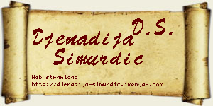 Đenadija Simurdić vizit kartica